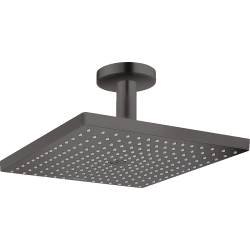 Верхний душ Hansgrohe Raindance E 300 1jet с потолочным подсоединением 26250340, шлифованный черный Верхний душ Hansgrohe Raindance E 300 1jet с потолочным подсоединением 26250340, шлифованный черный