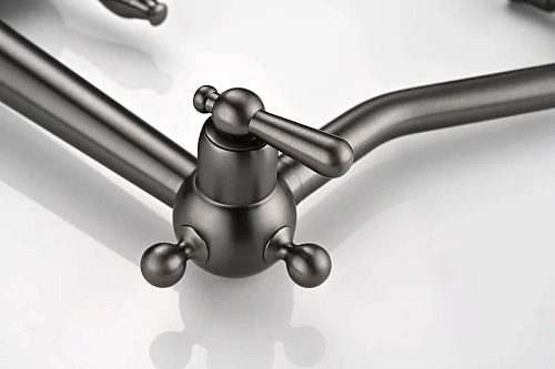 Смеситель для кухни Paulmark Retro вороненая сталь Re213226-GM Смеситель для кухни Paulmark Retro вороненая сталь Re213226-GM