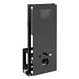 Детальная картинка товара «инсталляция для унитаза wasserkraft glan 66tlt.010.me.bl.mb03 с клавишей смыва черный»
