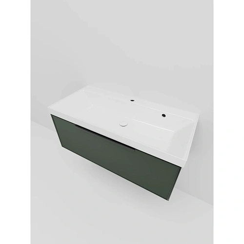 Тумба под раковину La Fenice SIMPLA Grigio 100 FNC-01-SIM-G-100 серо-зеленая Тумба под раковину La Fenice SIMPLA Grigio 100 FNC-01-SIM-G-100 серо-зеленая