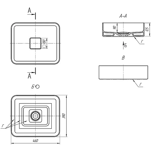 Раковина DREJA ДЖОЙ, накладной для установки на столешнице, керамическая, с заглушкой сливного отвер 641945 Раковина DREJA ДЖОЙ, накладной для установки на столешнице, керамическая, с заглушкой сливного отвер 641945