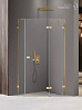 Картинка анонса товара «душевой уголок new trendy avexa gold shine r 100x80x200 exk-3847 золото»