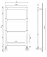 Полотенцесушитель водяной Margaroli Sereno (Серено) 4-482 4482CRN 47 x 90.7 см Полотенцесушитель водяной Margaroli Sereno (Серено) 4-482 4482CRN 47 x 90.7 см