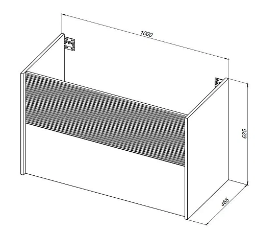 Тумба под раковину Aquanet Вита 100 белый матовый 00330474 подвесная Тумба под раковину Aquanet Вита 100 белый матовый 00330474 подвесная