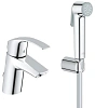 Смеситель для раковины GROHE Eurosmart New с цепочкой и Гигиенический душем, хром (23124002) Смеситель для раковины GROHE Eurosmart New с цепочкой и Гигиенический душем, хром (23124002)