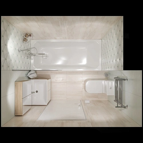 Акриловая ванна DIWO Элиста 180x80 с ножками 567765 Акриловая ванна DIWO Элиста 180x80 с ножками 567765