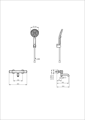 Смеситель для ванны Wonzon & Woghand с термостатом, брашированное золото (WW-B2016-A1-BG) Смеситель для ванны Wonzon & Woghand с термостатом, брашированное золото (WW-B2016-A1-BG)