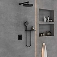 Душевая система Vincea Inspire VSFW-3I21T2RMB встраиваемая, термостатический, 2 режима, черный Душевая система Vincea Inspire VSFW-3I21T2RMB встраиваемая, термостатический, 2 режима, черный