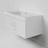 Тумба с раковиной La Fenice Cubo Bianco 100 NFNC-01-CUB-B-100-2-100 белая матовая, ручка белая