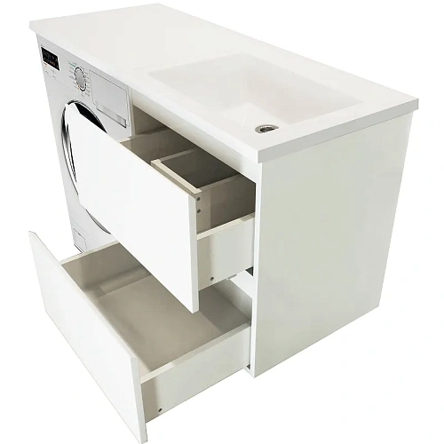 Тумба с раковиной Эстет Dallas Luxe ФР-00009842 1500х482 2 ящика правая, подвесная Тумба с раковиной Эстет Dallas Luxe ФР-00009842 1500х482 2 ящика правая, подвесная