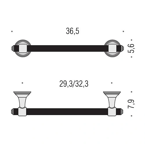 Полотенцедержатель Colombo Hermitage B3309.HPS 36.5 см, PVD золото Полотенцедержатель Colombo Hermitage B3309.HPS 36.5 см, PVD золото