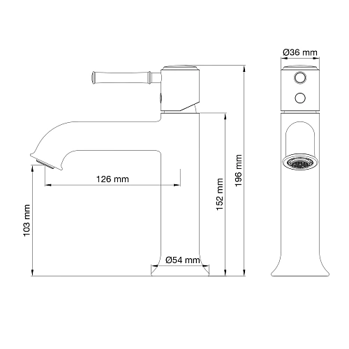 Смеситель для раковины Wonzon & Woghand темный графит (WW-88018073-BGM) Смеситель для раковины Wonzon & Woghand темный графит (WW-88018073-BGM)
