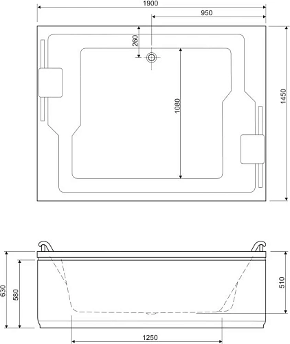 Экран для ванны фронтальный Cezares (PLANE_DUO-145-SP-R) Экран для ванны фронтальный Cezares (PLANE_DUO-145-SP-R)