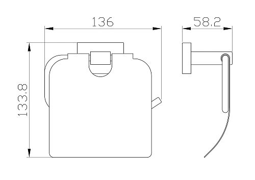 Держатель туалетной бумаги Wonzon & Woghand с крышкой, хром (WW-9726) Держатель туалетной бумаги Wonzon & Woghand с крышкой, хром (WW-9726)