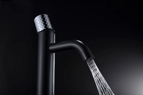 Смеситель для раковины Boheme STICK 122-BB DIAMOND Matt Black Смеситель для раковины Boheme STICK 122-BB DIAMOND Matt Black