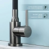 Смеситель для кухни Splenka S201.4306.09 с гибким изливом, графит Смеситель для кухни Splenka S201.4306.09 с гибким изливом, графит