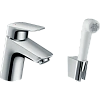 Смеситель для раковины hansgrohe Logis с Гигиенический душем, хром 71290000