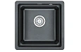 Кухонная мойка Granula KS-4501U, ШВАРЦ (чёрный металлик), кварц 450х450 Кухонная мойка Granula KS-4501U, ШВАРЦ (чёрный металлик), кварц 450х450