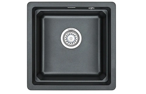 Кухонная мойка Granula KS-4501U, ШВАРЦ (чёрный металлик), кварц 450х450 Кухонная мойка Granula KS-4501U, ШВАРЦ (чёрный металлик), кварц 450х450