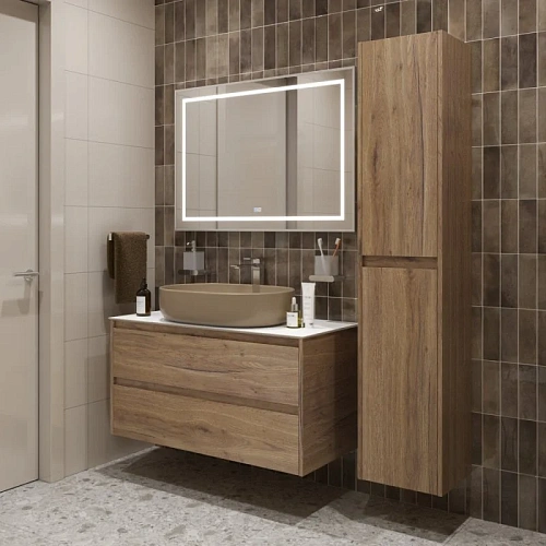 Тумба со столешницей и раковиной BelBagno KRAFT 100 kraft100rt-kepbo-1084h316-set подвесная KRAFT100RT-KEPBO-1084H316-SET Тумба со столешницей и раковиной BelBagno KRAFT 100 kraft100rt-kepbo-1084h316-set подвесная KRAFT100RT-KEPBO-1084H316-SET