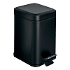 Картинка анонса товара «ведро для мусора colombo black&amp;white b9210.nm 3л, с крышкой и педалью, черный матовый»