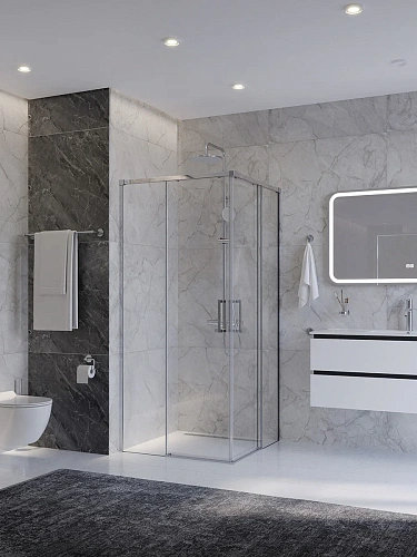 Душевой уголок CEZARES PLANE-A-2-100-C-CR 100x100 см Душевой уголок CEZARES PLANE-A-2-100-C-CR 100x100 см