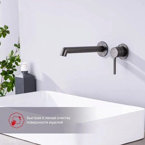 Смеситель для раковины Raglo R20.11.09 встраиваемый, графит Смеситель для раковины Raglo R20.11.09 встраиваемый, графит
