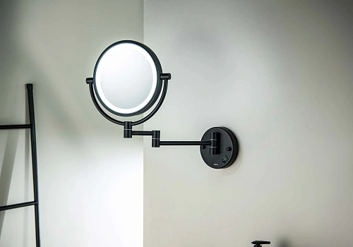 Зеркало косметическое Aquatek AQ4912MB черный матовый Зеркало косметическое Aquatek AQ4912MB черный матовый