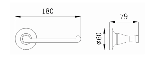 Держатель туалетной бумаги Rush Corsica CO42110 без крышки Держатель туалетной бумаги Rush Corsica CO42110 без крышки
