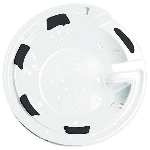 Акриловая ванна Gemy G9090 K 190x190 круглая, универсальная, гидромассажная Акриловая ванна Gemy G9090 K 190x190 круглая, универсальная, гидромассажная