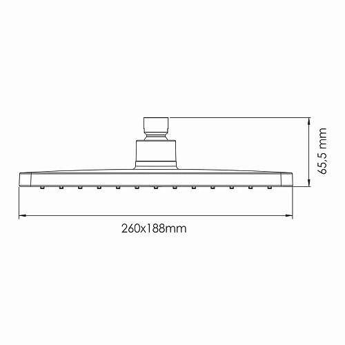 Верхний душ WasserKRAFT A340 черный Верхний душ WasserKRAFT A340 черный