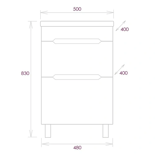 Тумба под раковину Onika Айленд 50 см 105039 напольная, белая (для Como 50/Фостер 50) Тумба под раковину Onika Айленд 50 см 105039 напольная, белая (для Como 50/Фостер 50)