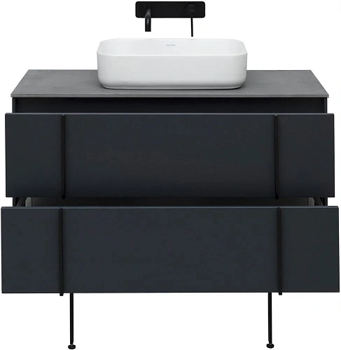 Тумба под раковину Allen Brau Reality 100 1.32007.AM антрацит матовый Тумба под раковину Allen Brau Reality 100 1.32007.AM антрацит матовый