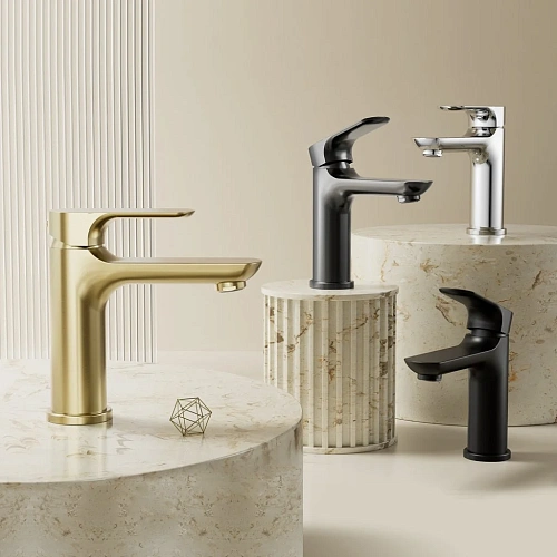 Смеситель для раковины Raglo R03.10.03, золотой сатин Смеситель для раковины Raglo R03.10.03, золотой сатин