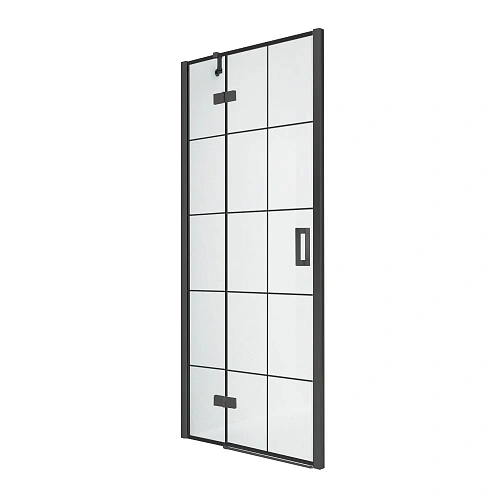 Душевая дверь NEW TRENDY NEW RENOMA BLACK L 120x195 D-0372A (черный) Душевая дверь NEW TRENDY NEW RENOMA BLACK L 120x195 D-0372A (черный)