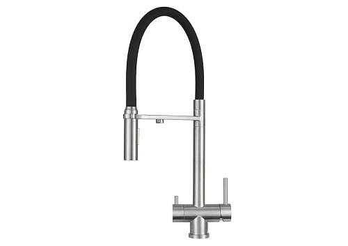 Смеситель для кухни Granula 1098, НЕРЖ Смеситель для кухни Granula 1098, НЕРЖ