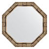 Картинка анонса товара «зеркало в багетной раме evoform octagon, by 3669, 74 x 74 см, серебряный бамбук»