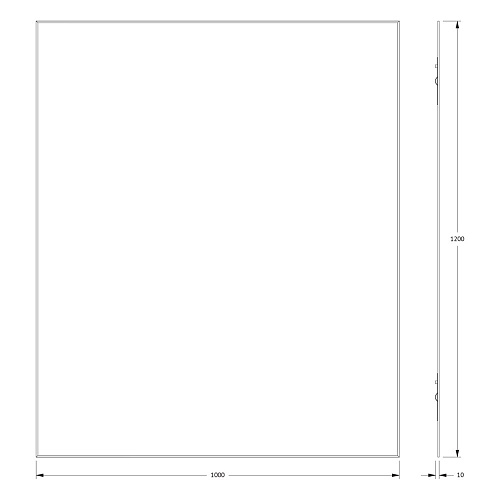 Зеркало Evoform Standard BY 0244 100х120 см с фацетом Зеркало Evoform Standard BY 0244 100х120 см с фацетом