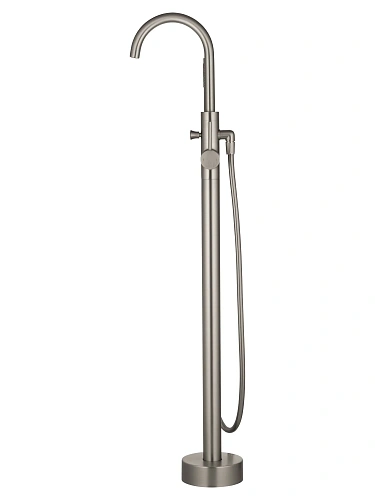 Смеситель для ванны Wonzon & Woghand STICK напольный, брашированный никель (WW-88649017-BN) Смеситель для ванны Wonzon & Woghand STICK напольный, брашированный никель (WW-88649017-BN)