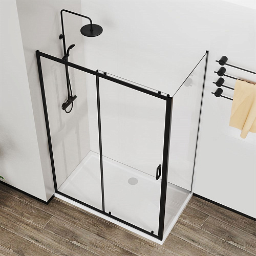 Душевой уголок Vincea City VSR-5CT9012CLB, 1200x900, черный, стекло прозрачное Душевой уголок Vincea City VSR-5CT9012CLB, 1200x900, черный, стекло прозрачное