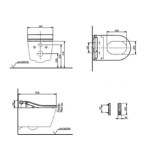Крышка-биде Toto RP TCF801CG#NW1 белая с микролифтом Крышка-биде Toto RP TCF801CG#NW1 белая с микролифтом