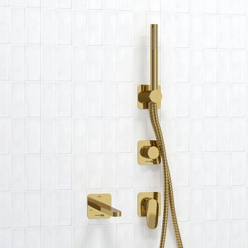 Смеситель для ванны WasserKRAFT A2151.277.279.280.197.281 встраиваемый золото Смеситель для ванны WasserKRAFT A2151.277.279.280.197.281 встраиваемый золото