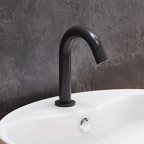 Смеситель для раковины Damixa Scandinavian Pure 360290300 cенсорный, черный Смеситель для раковины Damixa Scandinavian Pure 360290300 cенсорный, черный