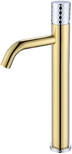 Смеситель для раковины Boheme STICK GOLD DIAMOND CHROME 122-GCR Смеситель для раковины Boheme STICK GOLD DIAMOND CHROME 122-GCR