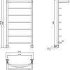 Полотенцесушитель водяной Aquanet Romeo 1000x600, с верхней полкой 00234557 Полотенцесушитель водяной Aquanet Romeo 1000x600, с верхней полкой 00234557