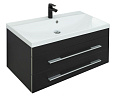 Тумба под раковину Aquanet Верона 90 New черный матовый 00272429 Тумба под раковину Aquanet Верона 90 New черный матовый 00272429