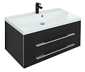 Тумба под раковину Aquanet Верона 90 New черный матовый 00272429 Тумба под раковину Aquanet Верона 90 New черный матовый 00272429