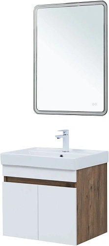 Тумба под раковину Aquanet Оптима 60 00344791 дуб рустикальный/белый сатин Тумба под раковину Aquanet Оптима 60 00344791 дуб рустикальный/белый сатин