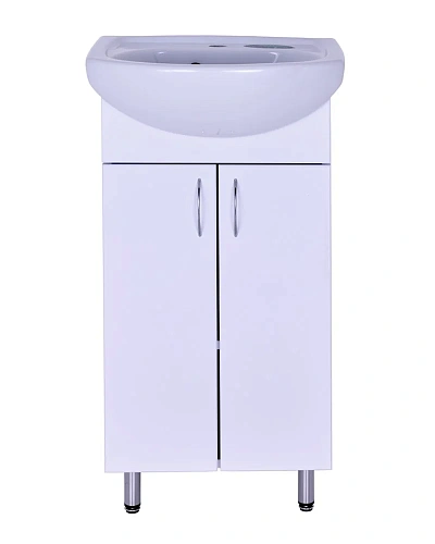 Тумба с раковиной Orange Лайт LA-45TUW+RA напольная белый Тумба с раковиной Orange Лайт LA-45TUW+RA напольная белый