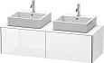 Тумба под раковину Duravit XSquare XS4906B2222 140 см белая глянцевый Тумба под раковину Duravit XSquare XS4906B2222 140 см белая глянцевый